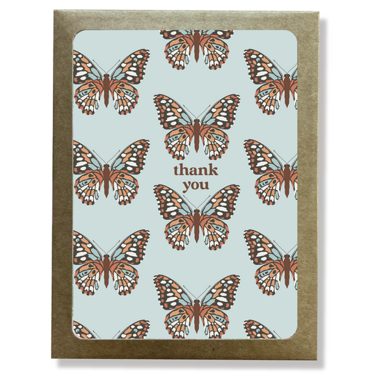 Butterfly Thank You Cards 8-Pack